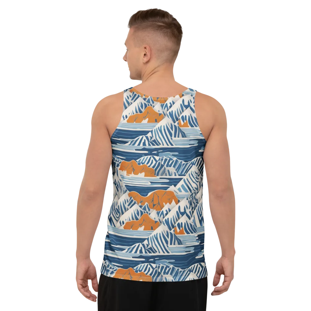 Blue Ridge Drift on Men's Tank Top — Back