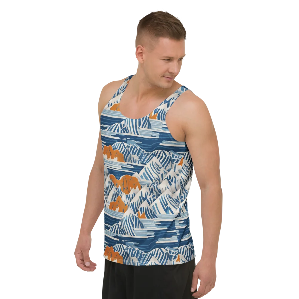 Blue Ridge Drift on Men's Tank Top — Left Front