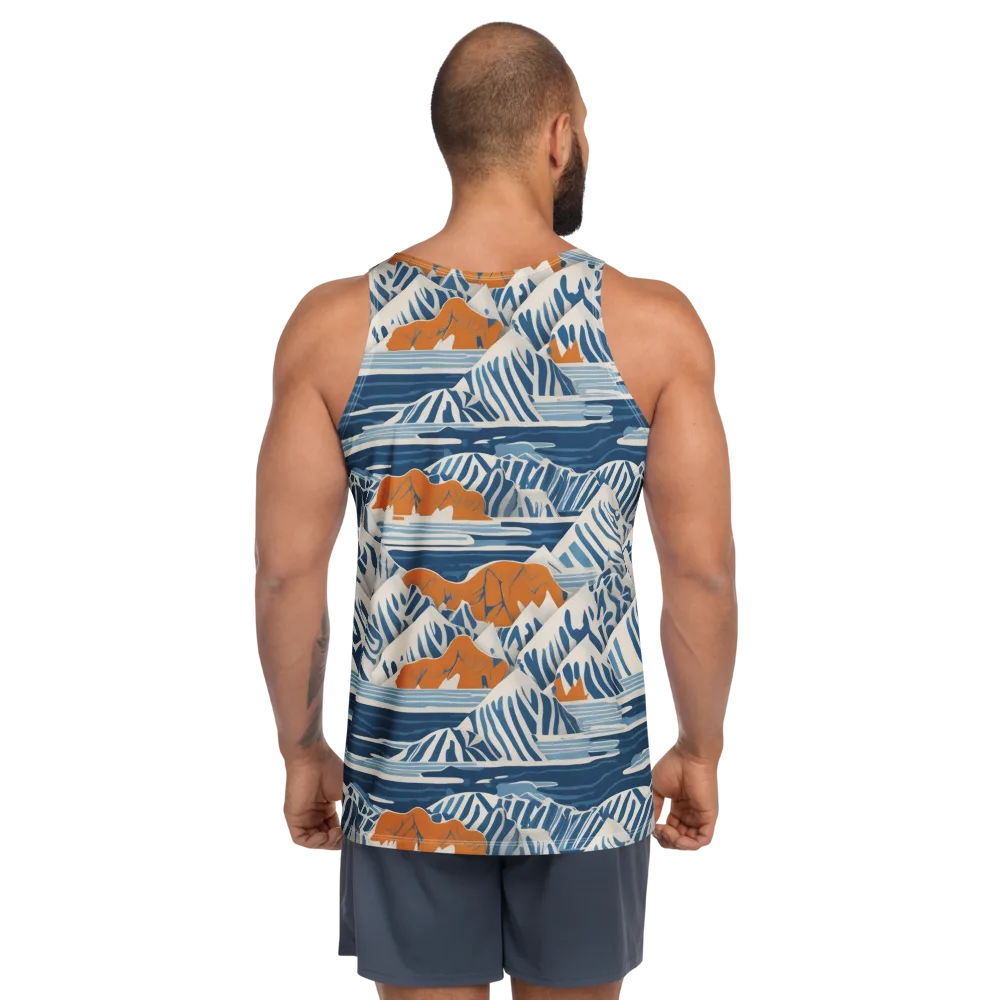 Blue Ridge Drift on Men's Tank Top — Back