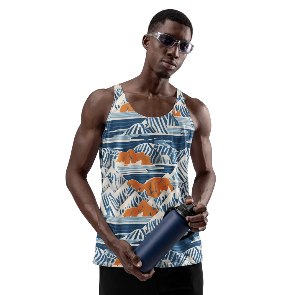 Blue Ridge Drift on Men's Tank Top — Front