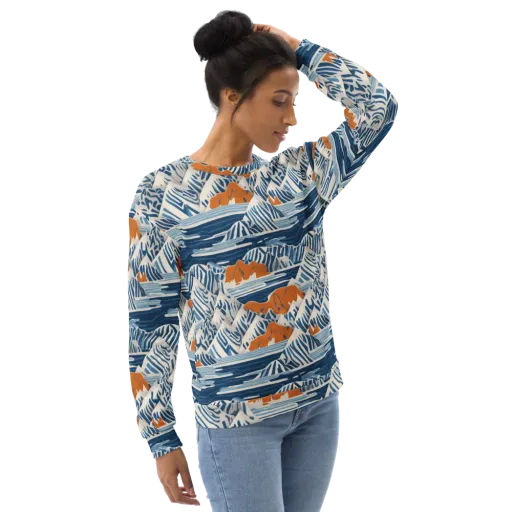 Blue Ridge Drift on a Sweatshirt