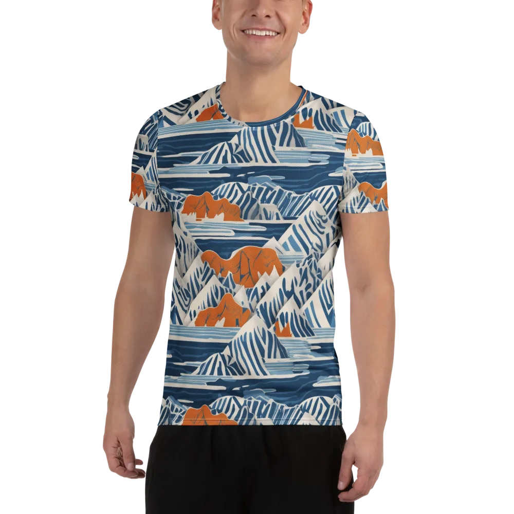 Blue Ridge Drift on Men's Athletic T-Shirt — Front