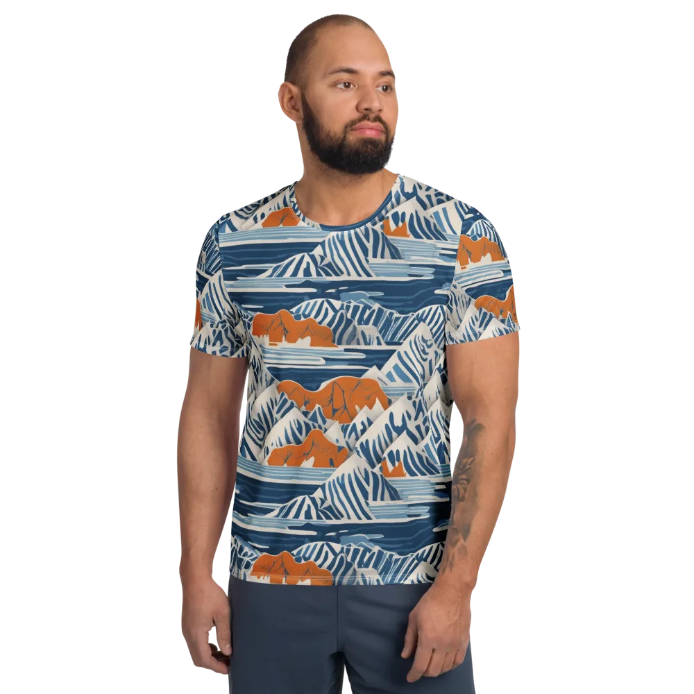 Blue Ridge Drift on Men's Athletic T-Shirt — Front