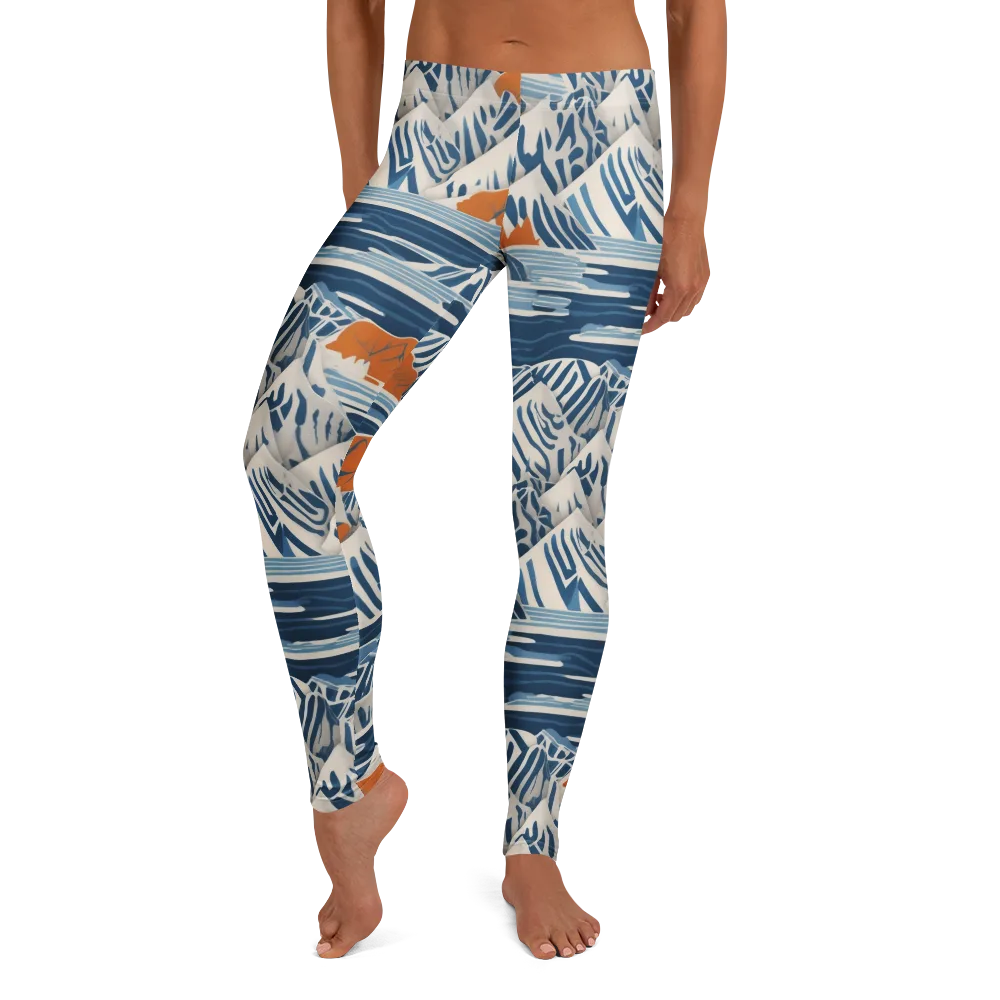 Blue Ridge Drift on Leggings — Front