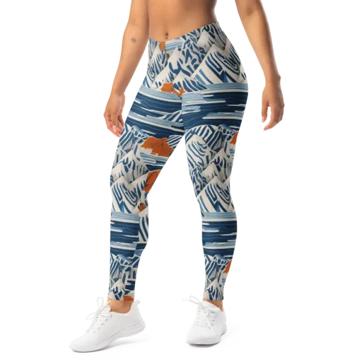 Blue Ridge Drift on a Leggings