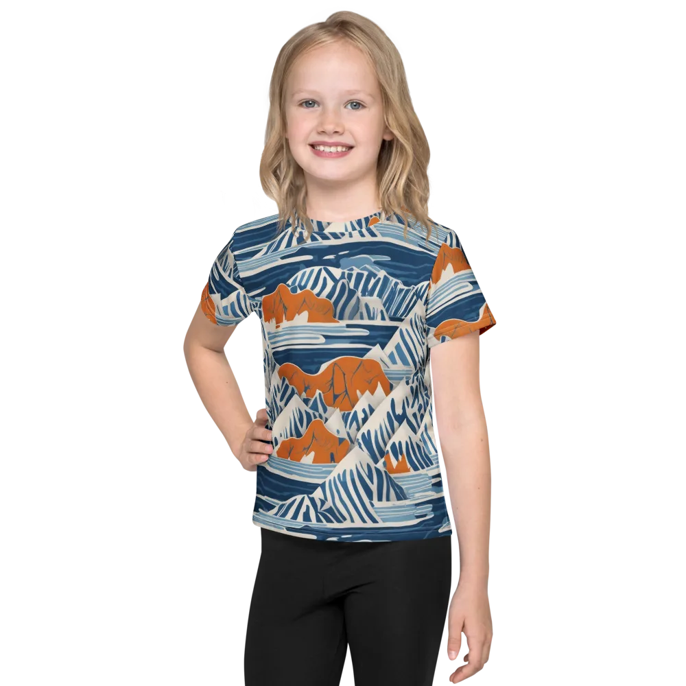 Blue Ridge Drift on Kids Crew Neck T-Shirt — Front