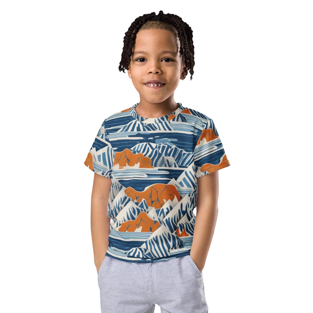 Blue Ridge Drift on Kids Crew Neck T-Shirt — Front
