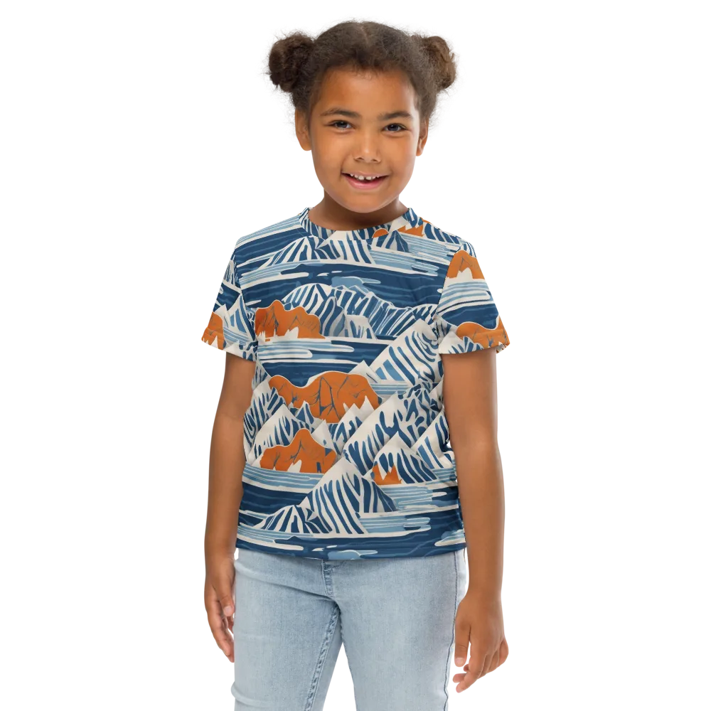 Blue Ridge Drift on Kids Crew Neck T-Shirt — Front