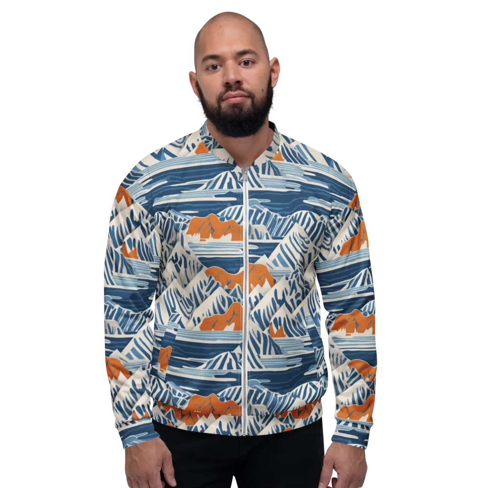 Blue Ridge Drift on Bomber Jacket — Front