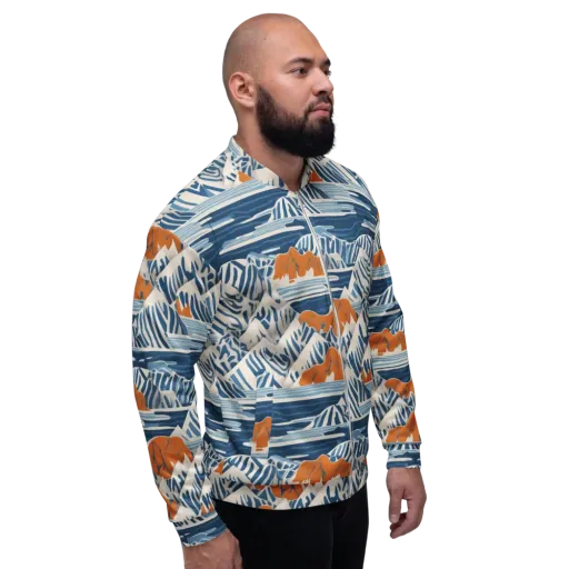 Blue Ridge Drift on a Bomber Jacket