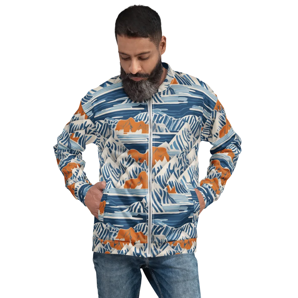 Blue Ridge Drift on Bomber Jacket — Front