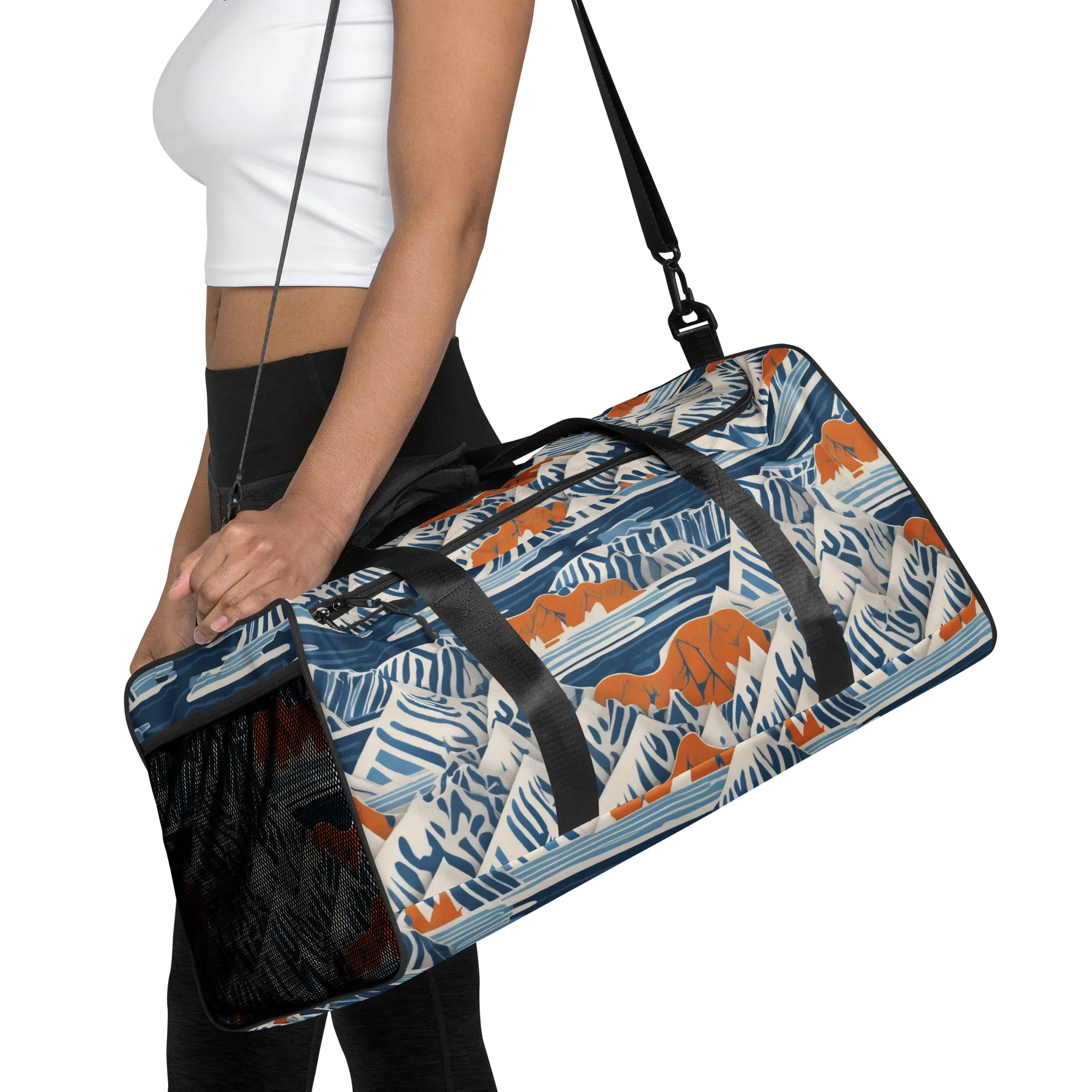 Blue Ridge Drift on Duffle Bag — Front