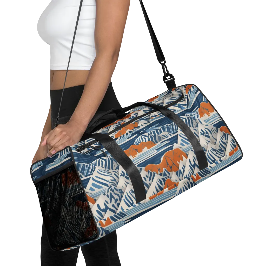 Blue Ridge Drift on Duffle Bag — Front