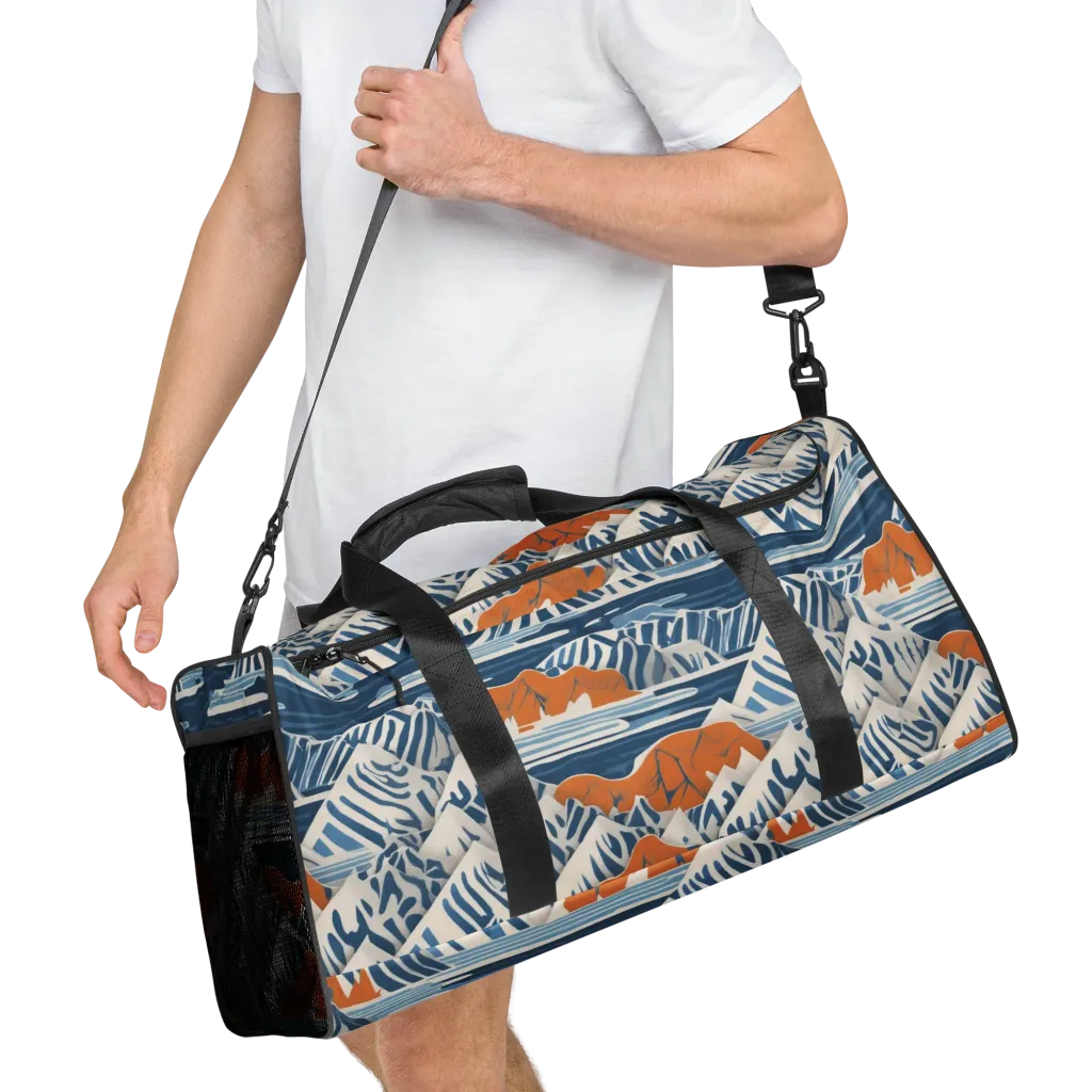 Blue Ridge Drift on Duffle Bag — Right Front