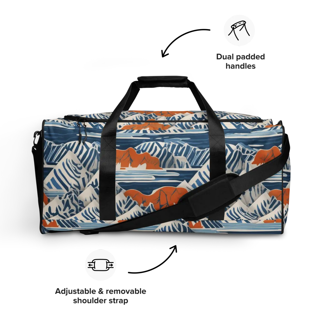 Blue Ridge Drift on Duffle Bag — Front