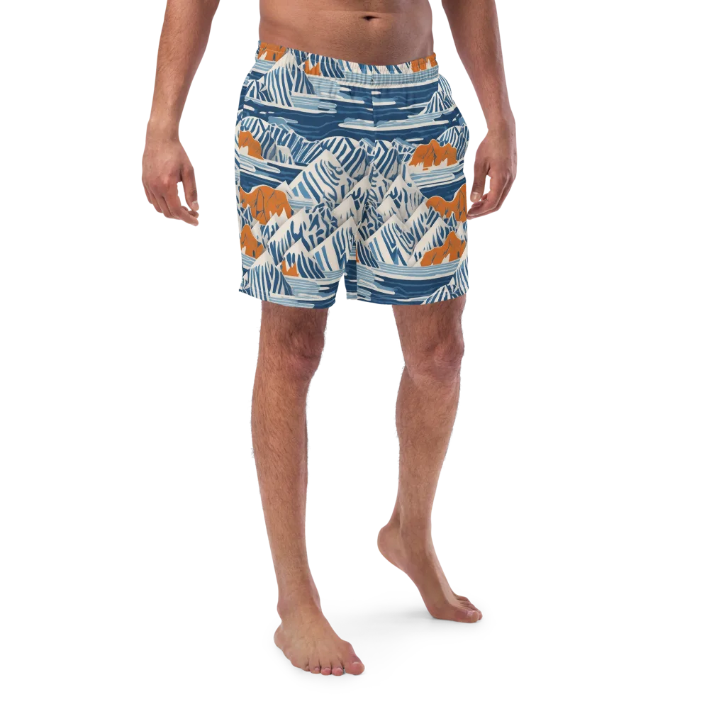 Blue Ridge Drift on Swim Trunks — Front