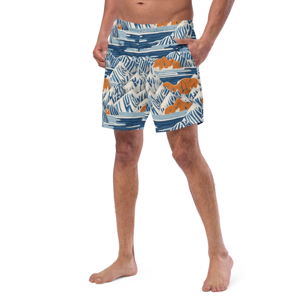 Blue Ridge Drift on Swim Trunks — Left Front