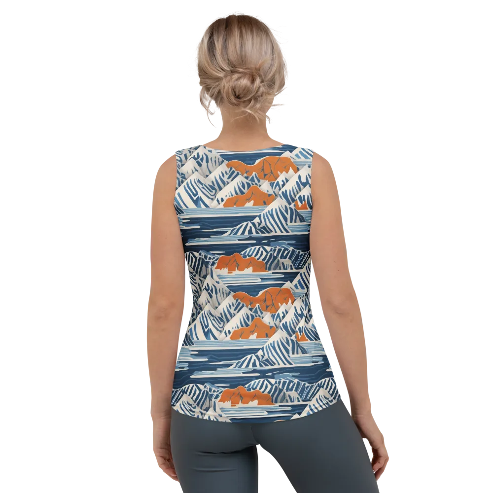 Blue Ridge Drift on Women's Tank Top — Back