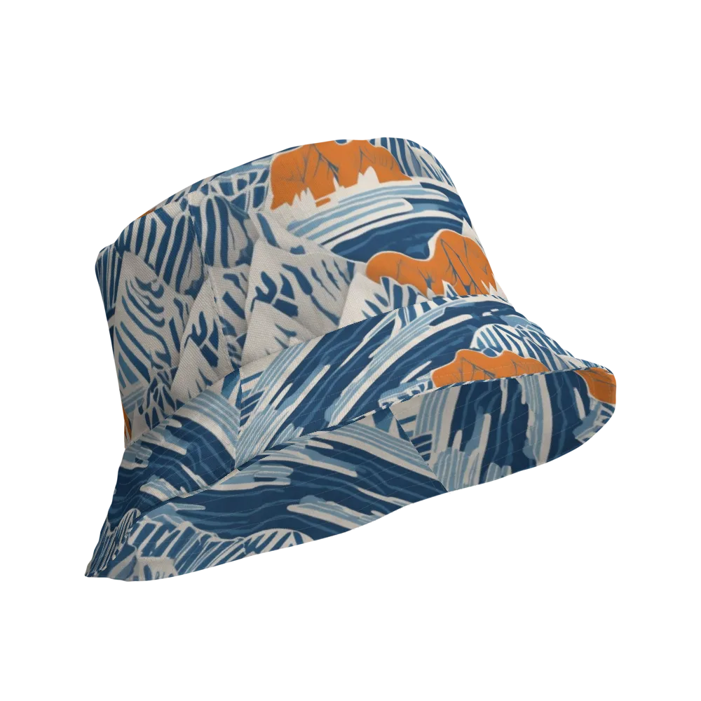 Blue Ridge Drift on Reversible Bucket Hat — Product details Outside