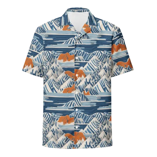 Blue Ridge Drift on a Button Shirt