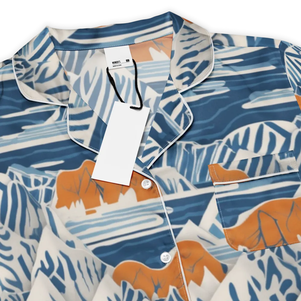 Blue Ridge Drift on Women's Short Sleeve Pajama Top — Product details