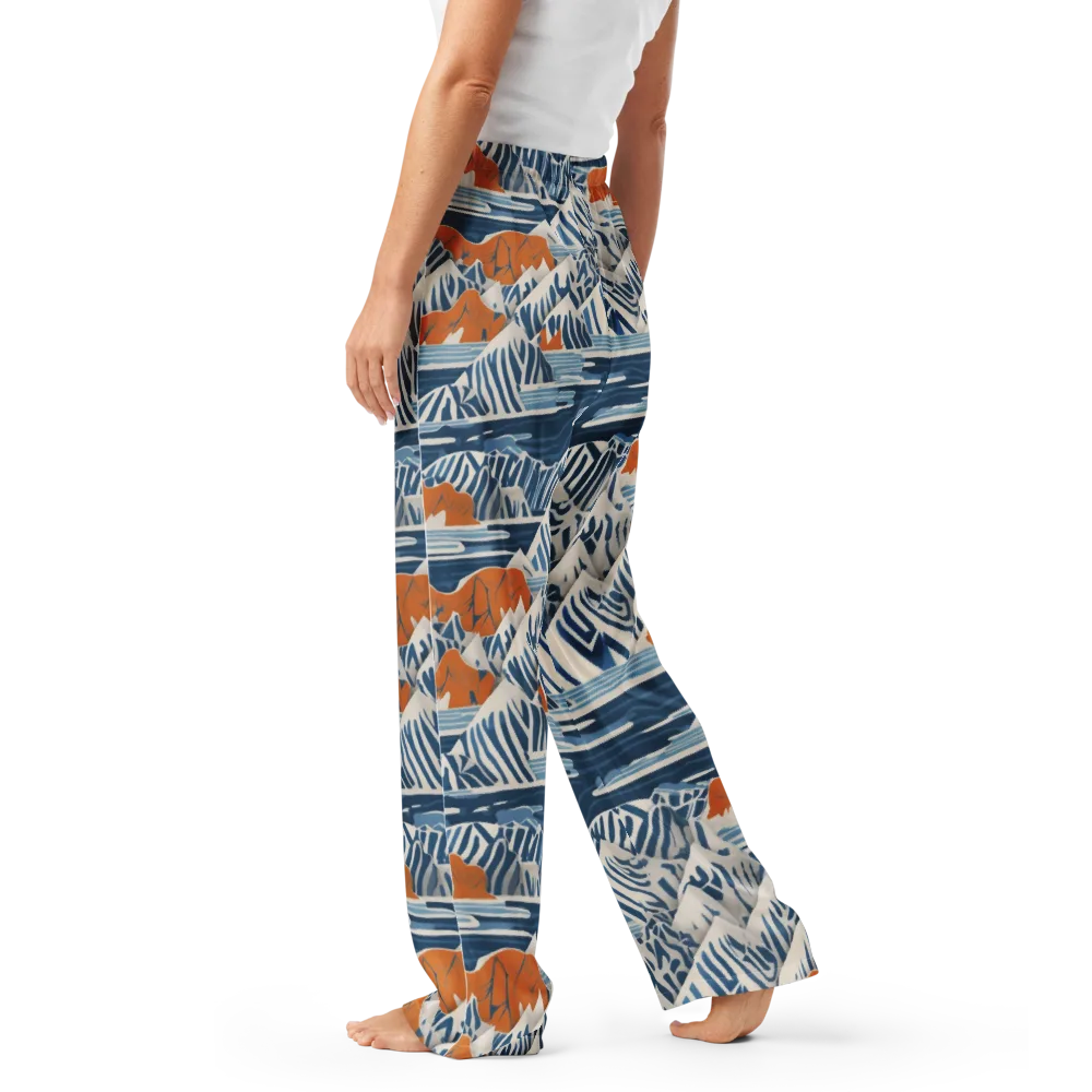 Blue Ridge Drift on Women's Pajama Pants — Left