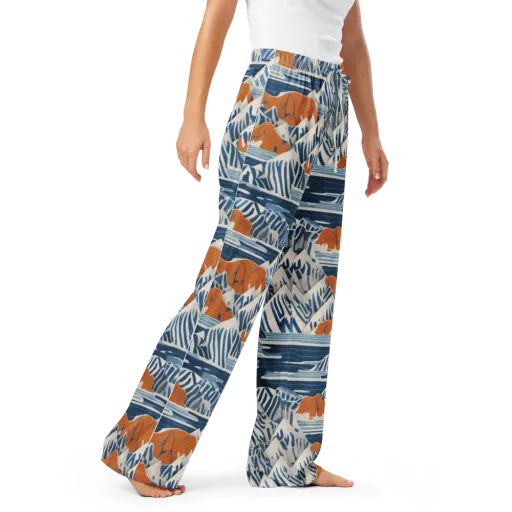 Blue Ridge Drift on a Women's Pajama Pants