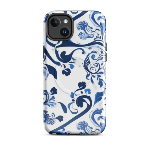 Blue Porcelain Dance on a MagSafe Tough Case for iPhone®