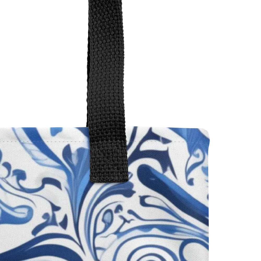 Blue Porcelain Dance on Tote Bag — Product details