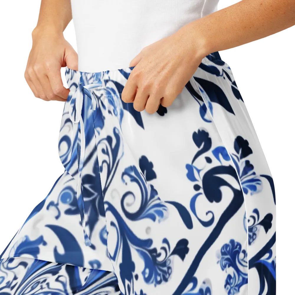 Blue Porcelain Dance on Women's Pajama Pants — Product details