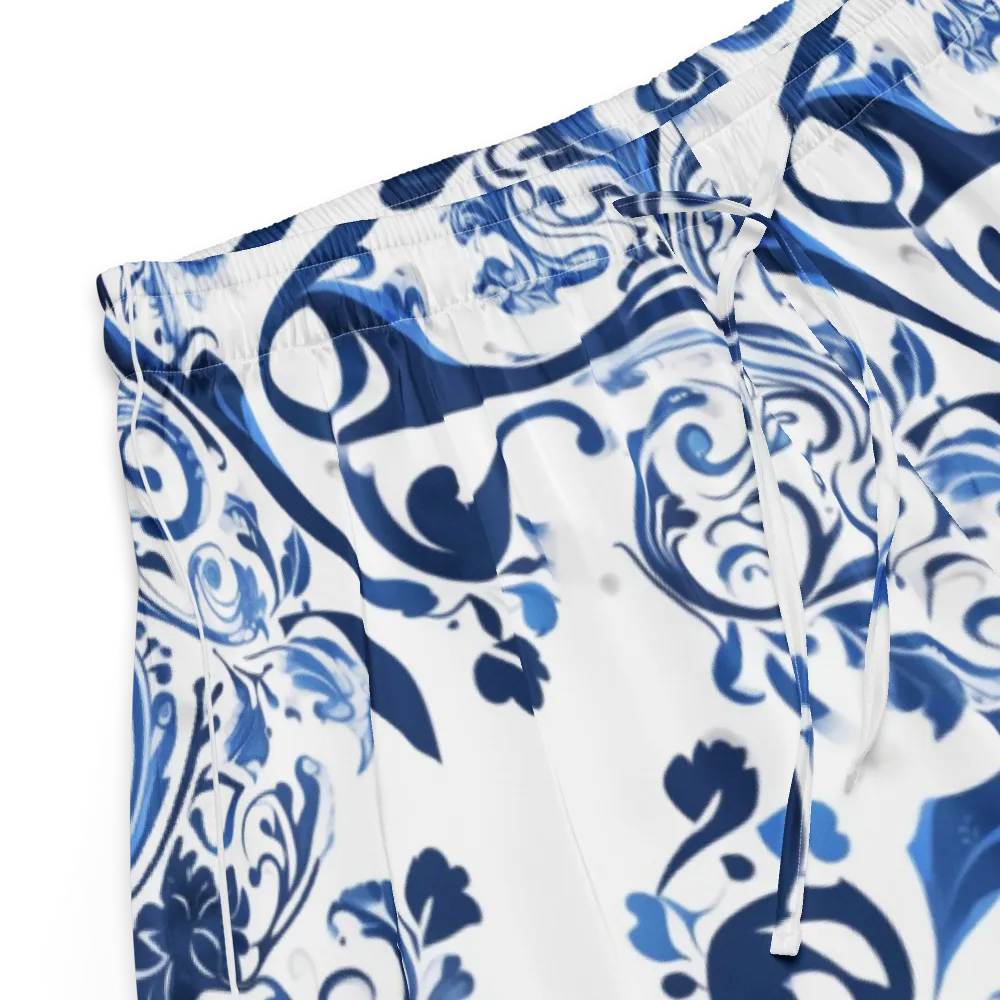 Blue Porcelain Dance on Women's Pajama Shorts — Product details
