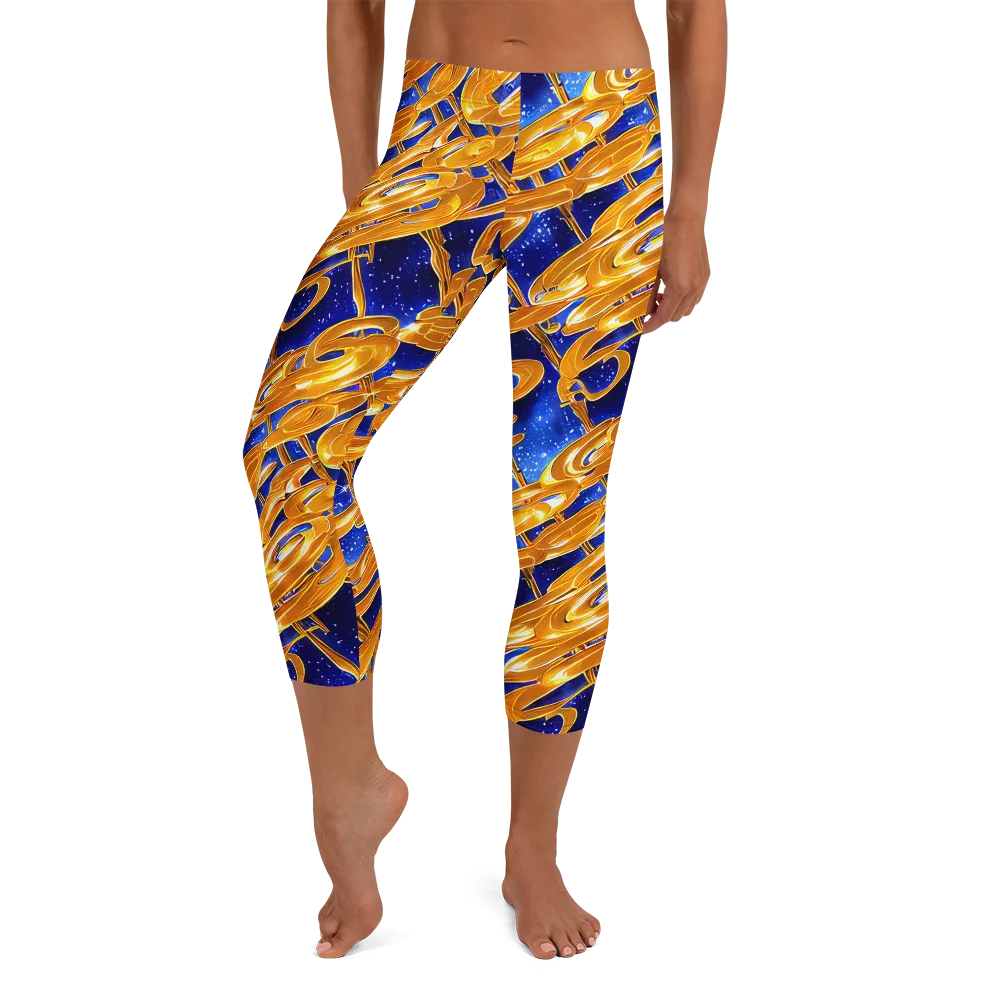 Simonet Swirls on Capri Leggings — Front