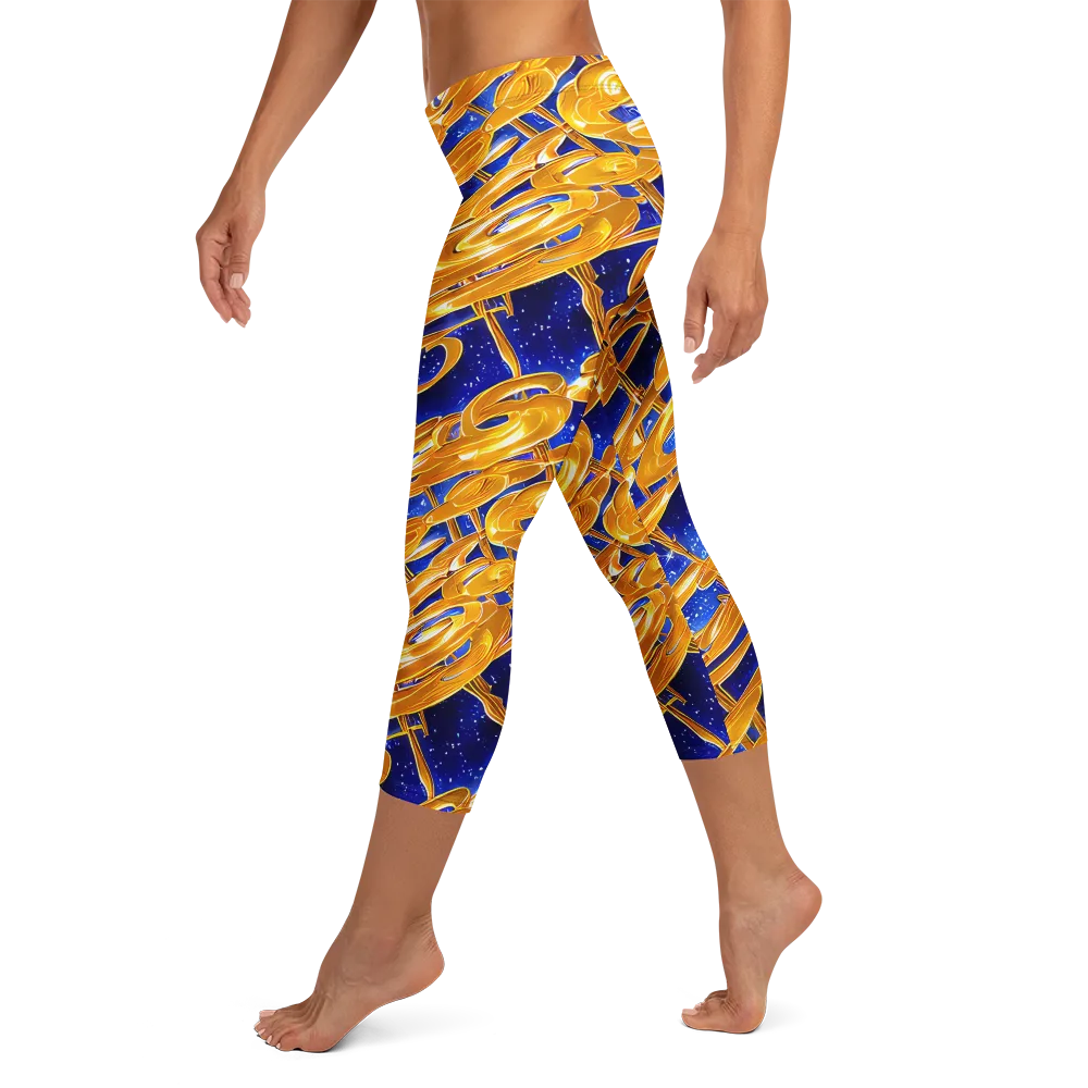 Simonet Swirls on Capri Leggings — Left
