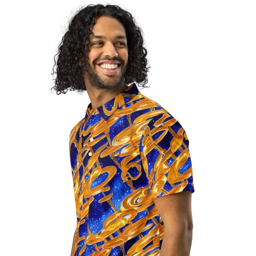 Simonet Swirls on a Men's Slim Fit Polo Shirt