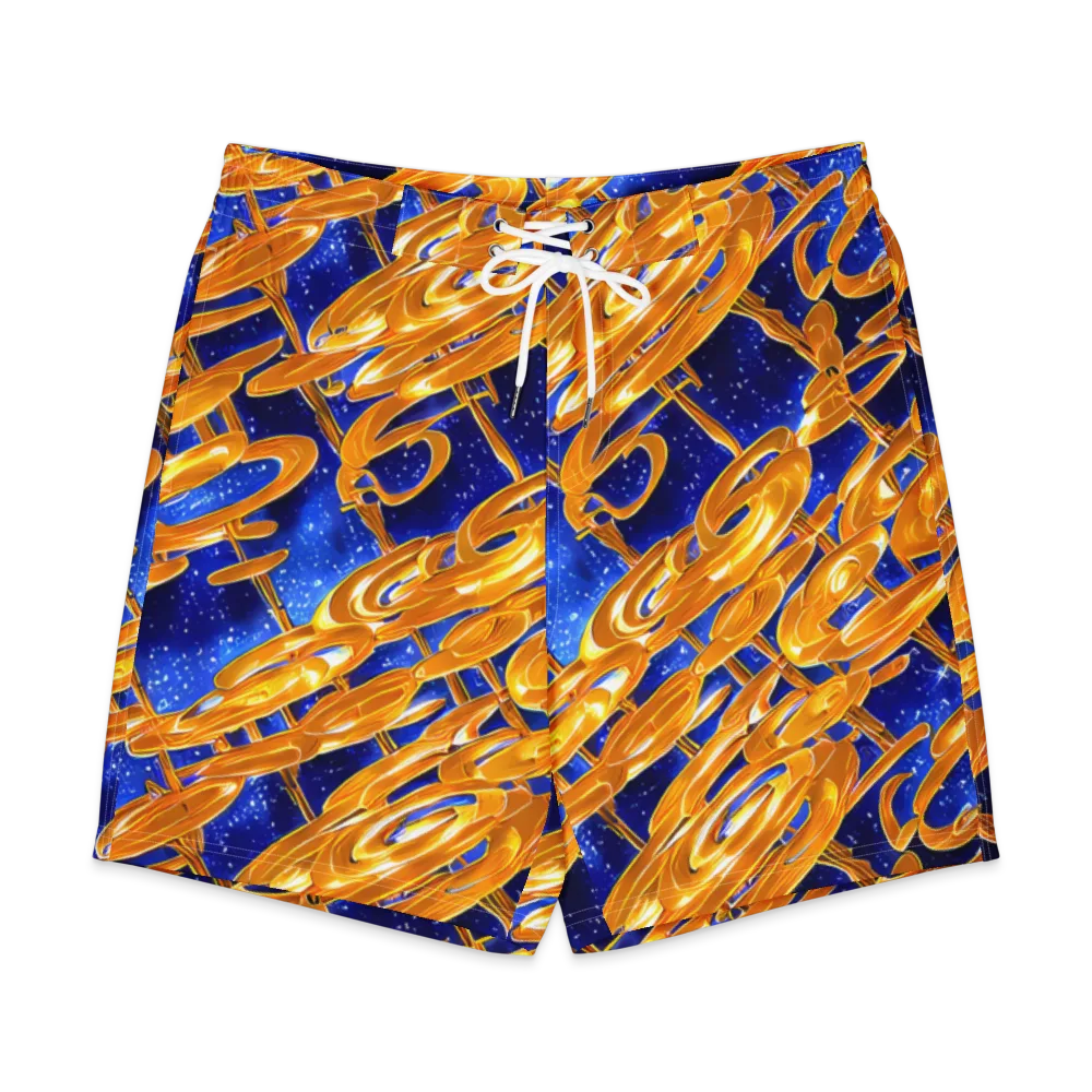 Simonet Swirls on Men's Board Shorts — Front
