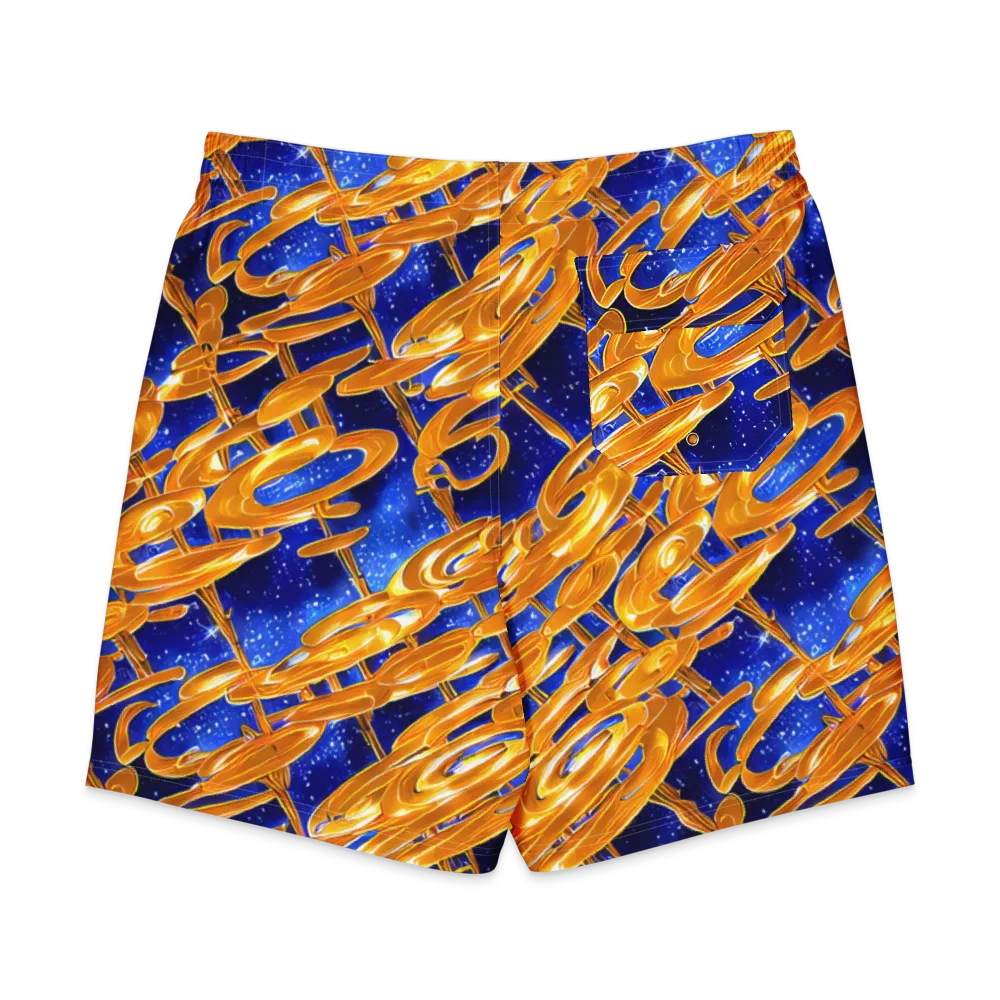 Simonet Swirls on Men's Board Shorts — Back