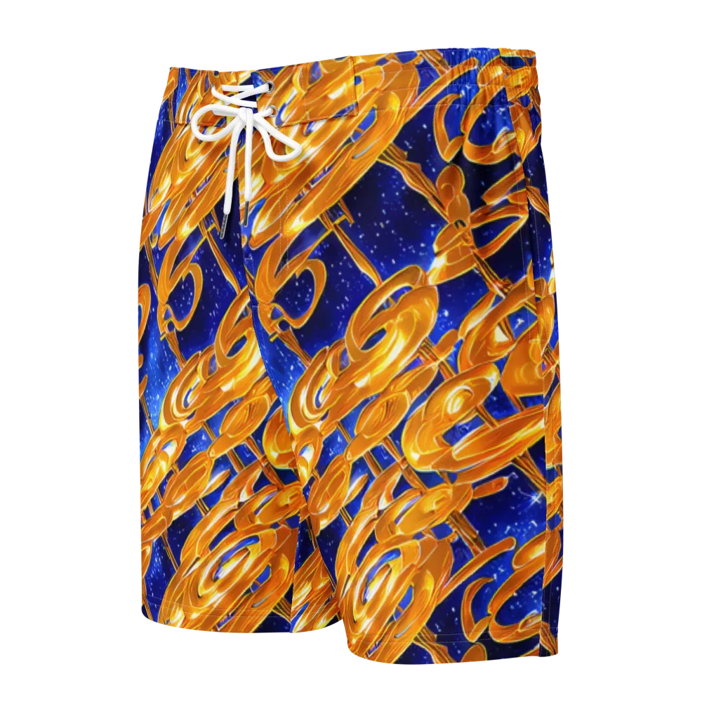 Simonet Swirls on Men's Board Shorts — Front