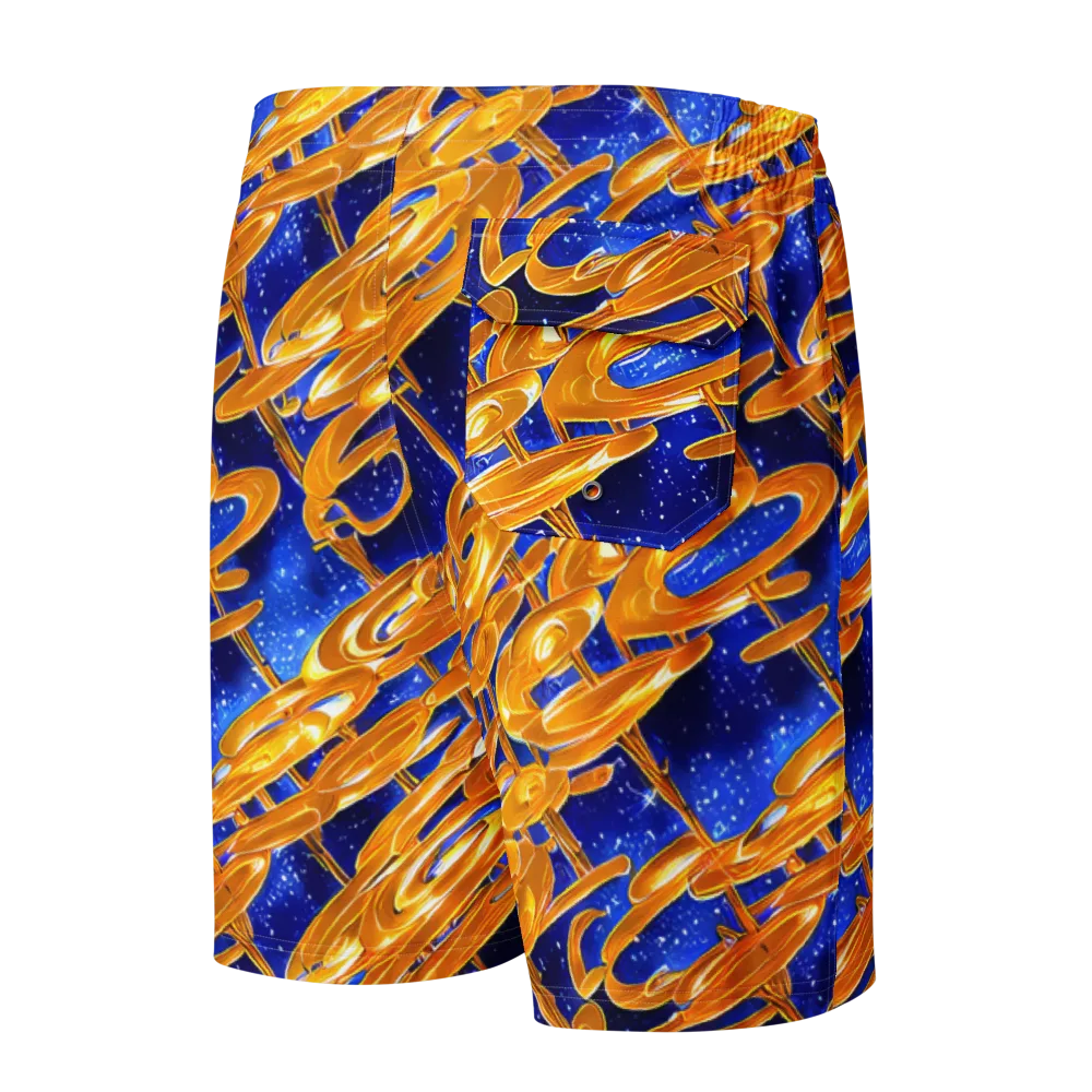 Simonet Swirls on Men's Board Shorts — Back