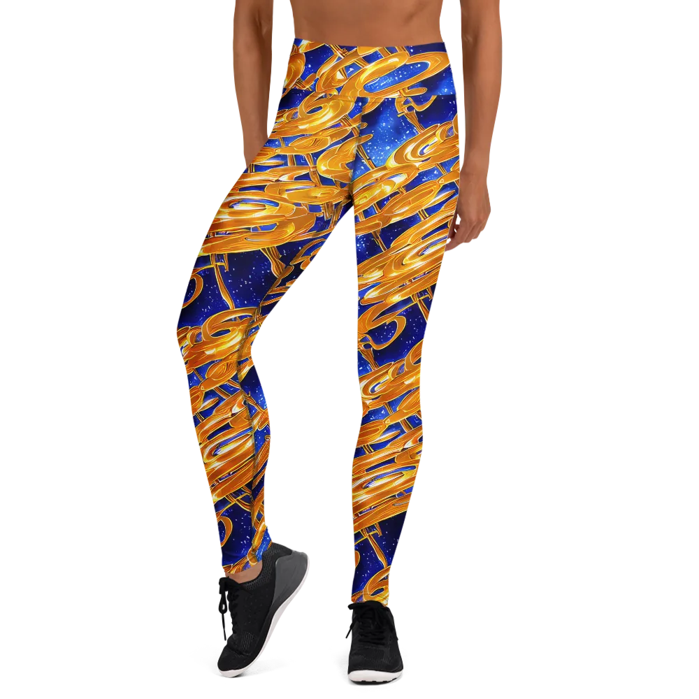 Simonet Swirls on Yoga Leggings — Front