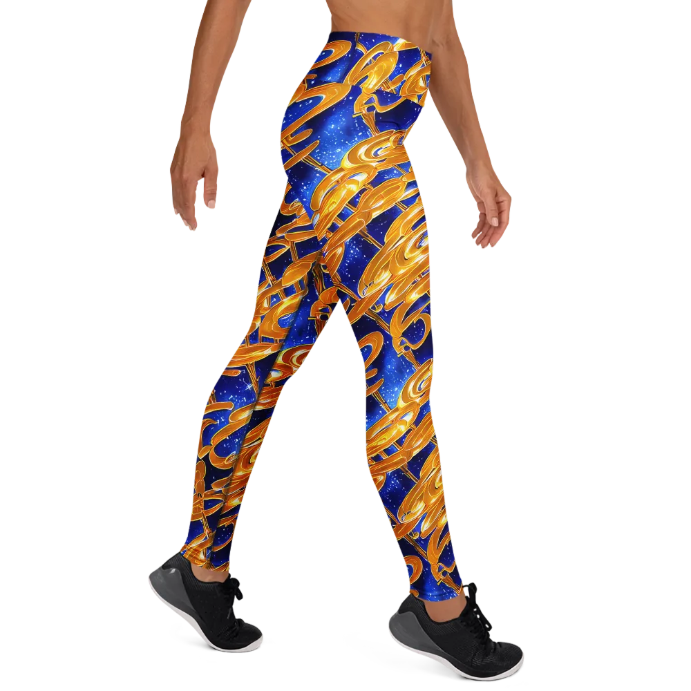 Simonet Swirls on Yoga Leggings — Right