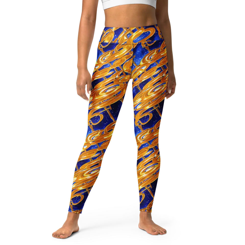 Simonet Swirls on Yoga Leggings — Front