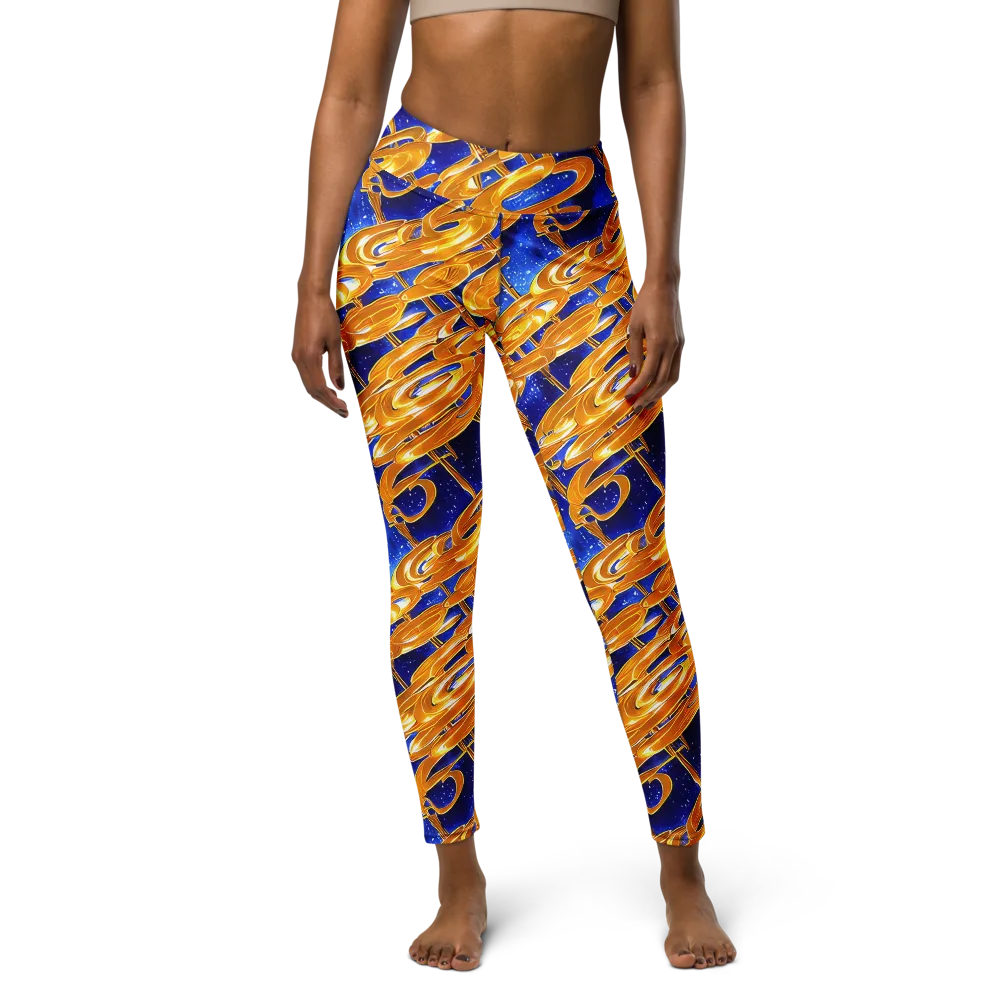 Simonet Swirls on Yoga Leggings — Front
