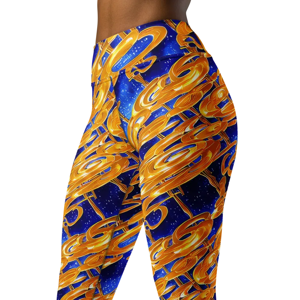 Simonet Swirls on Yoga Leggings — Left Front
