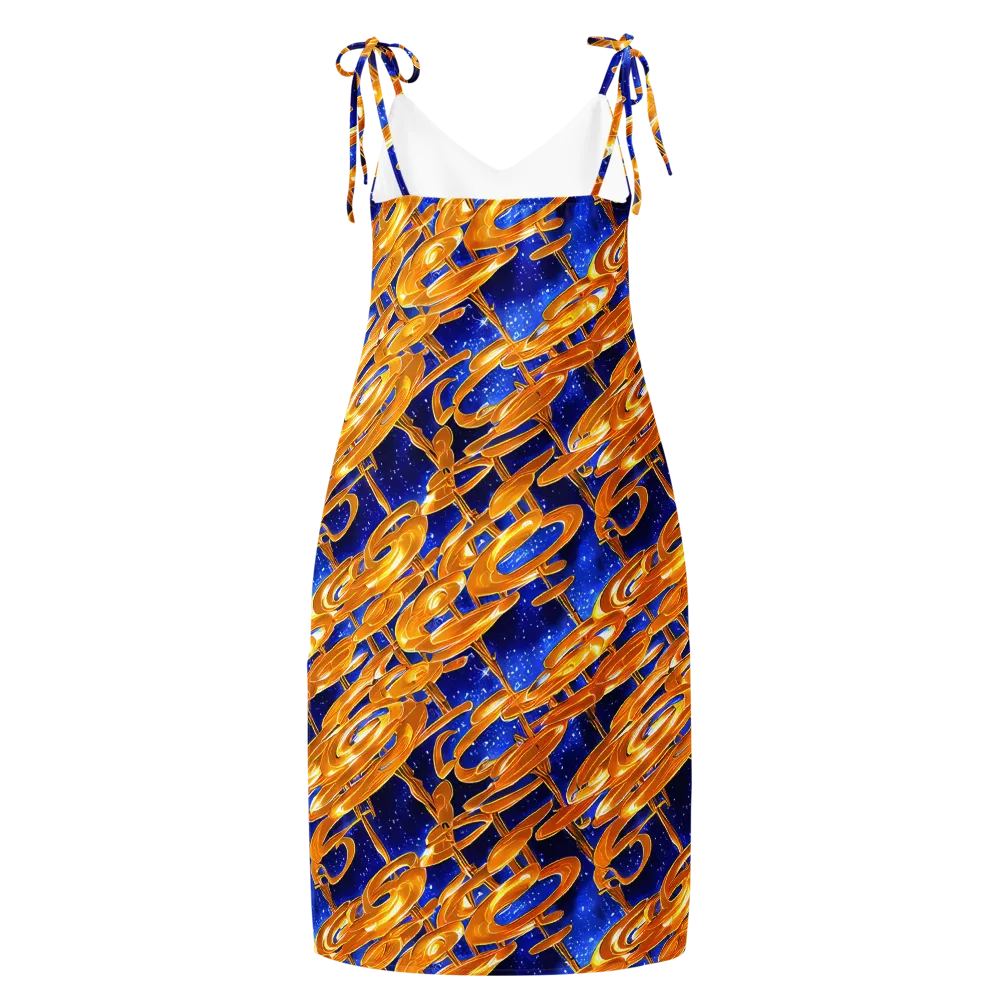 Simonet Swirls on Slip Dress — Back