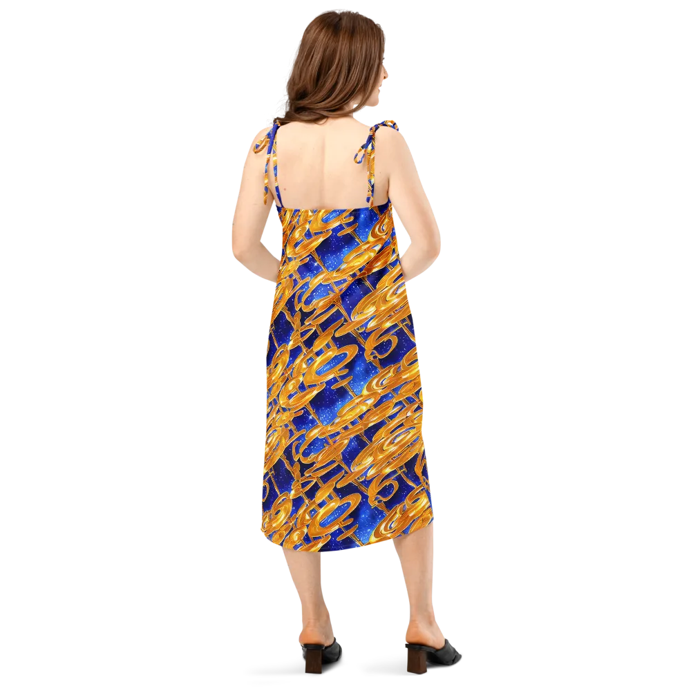 Simonet Swirls on Slip Dress — Back