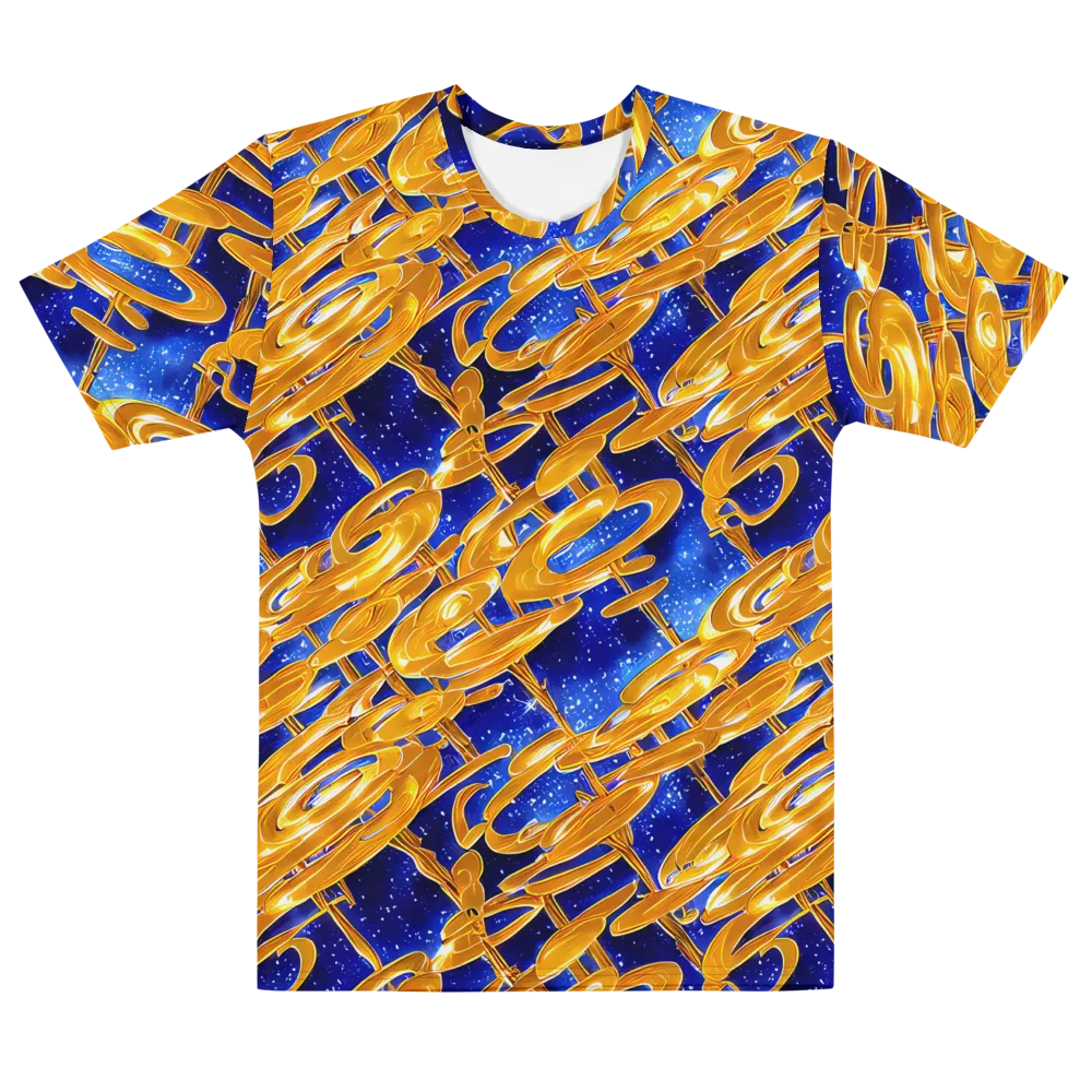 Simonet Swirls on Men's Cotton Crew Neck T-Shirt — Front
