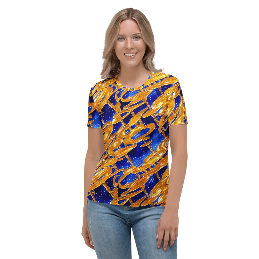 Simonet Swirls on Women's Crew Neck T-Shirt — Front
