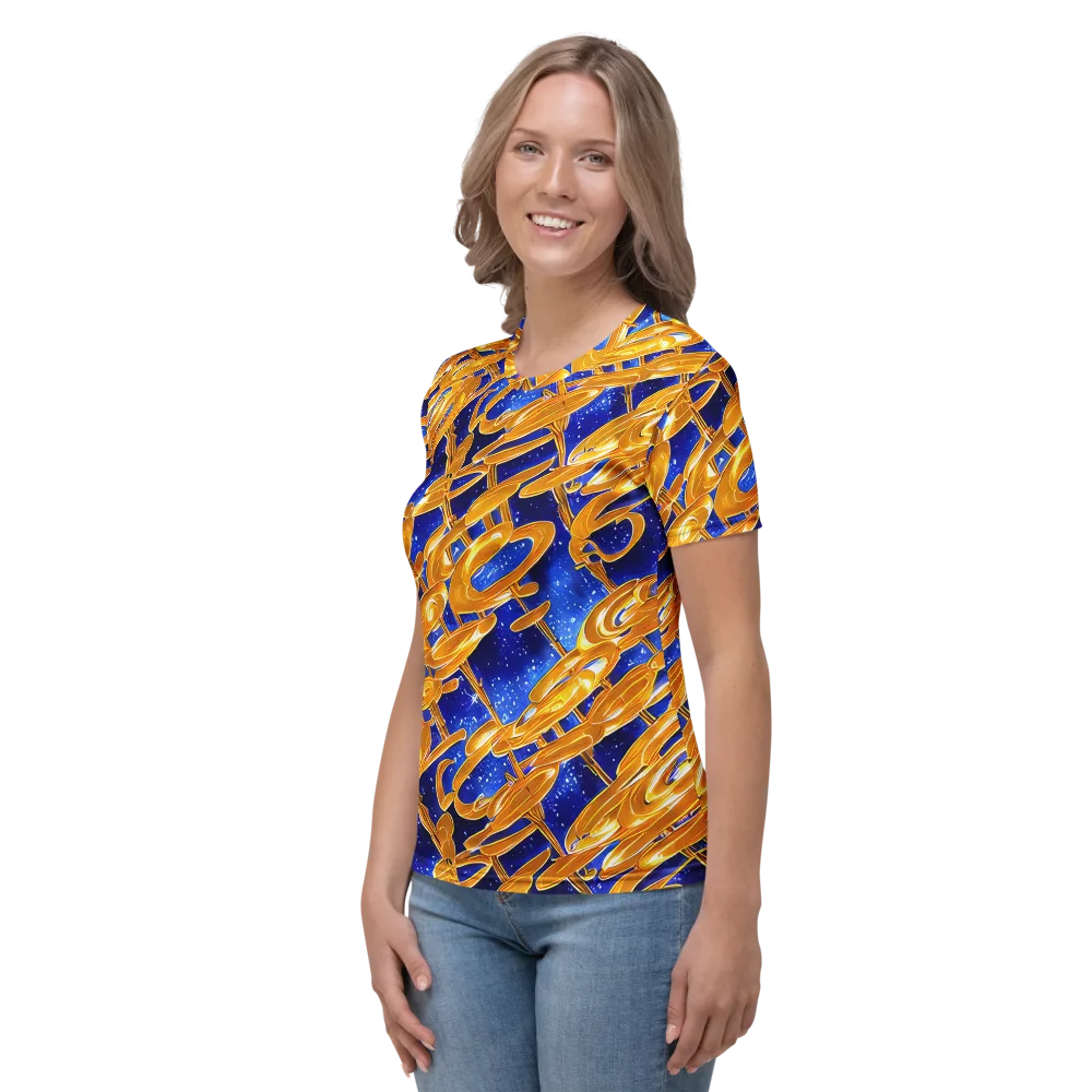 Simonet Swirls on Women's Crew Neck T-Shirt — Left