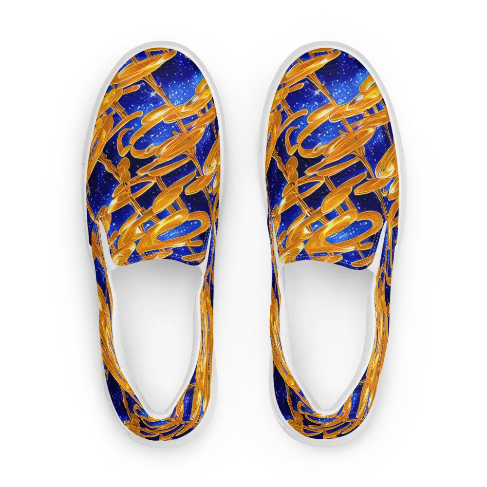 Simonet Swirls on Men's Slip-On Canvas Shoes — Front