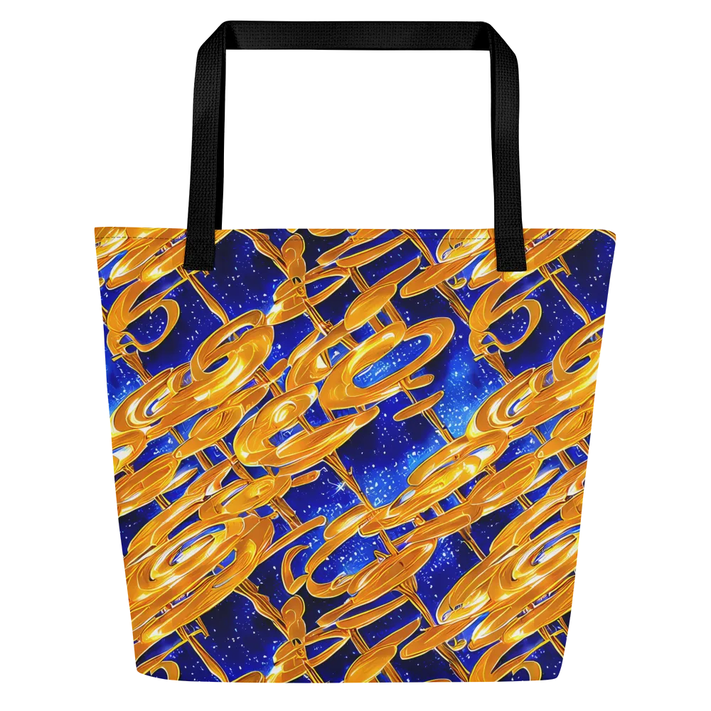 Simonet Swirls on Large Tote Bag W/ Pocket — Front